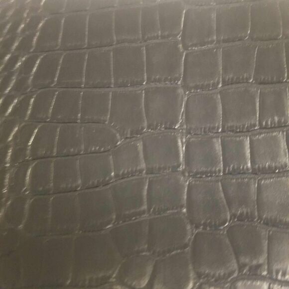 Black Croc- Effect Baguette Mini Clutch 90s Y2k Purse - Picture 9 of 9